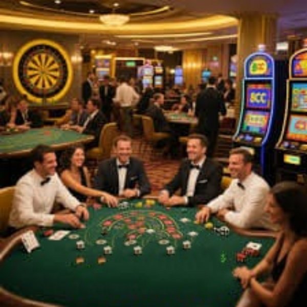 Tampilan meja permainan live dealer sky777